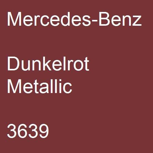 Mercedes-Benz, Dunkelrot Metallic, 3639.